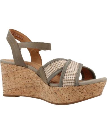 Sandali per Donna CLARKS ELLERI PLUM 26171441 VERDE
