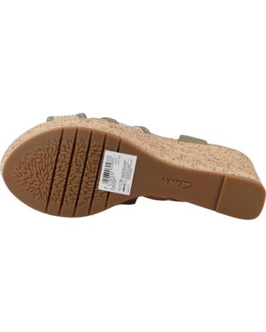 Sandali per Donna CLARKS ELLERI PLUM 26171441 VERDE