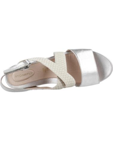 Sandali per Donna STONEFLY SWEET III 10 LAMINATED LTH PLATA