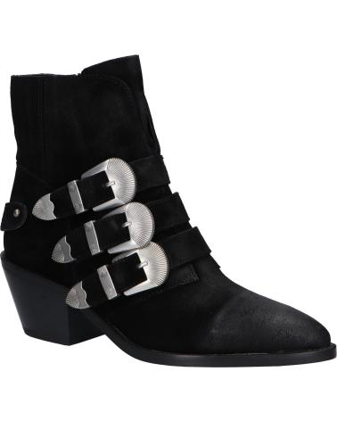Bottines pour Femme PEPE JEANS PLS50392 WESTERN W BUCKLE 999 BLACK
