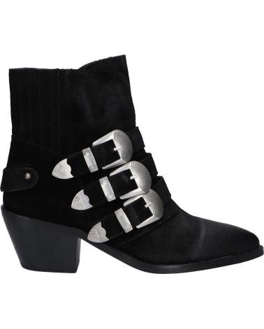 Bottines pour Femme PEPE JEANS PLS50392 WESTERN W BUCKLE 999 BLACK