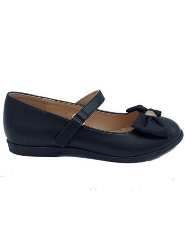 Zapatos de Niña BUBBLE BOBBLE MANOLETINA NINA LAZO NEGRO
