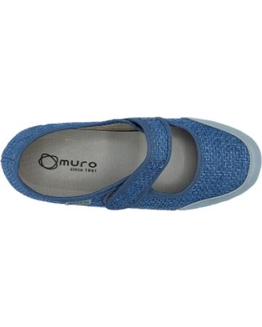 Zapatos de Mujer y Niña GARRIDO MURO ZAPATILLA PULSERA VELCRO AZUL