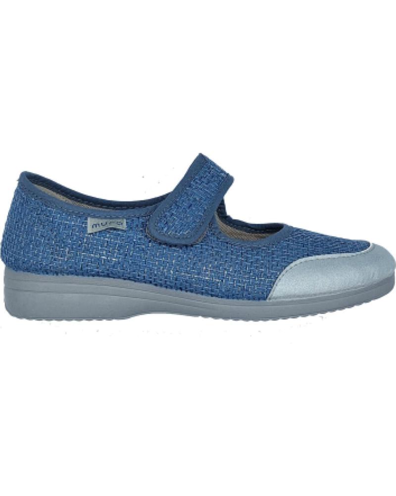 Zapatos de Mujer y Niña GARRIDO MURO ZAPATILLA PULSERA VELCRO AZUL
