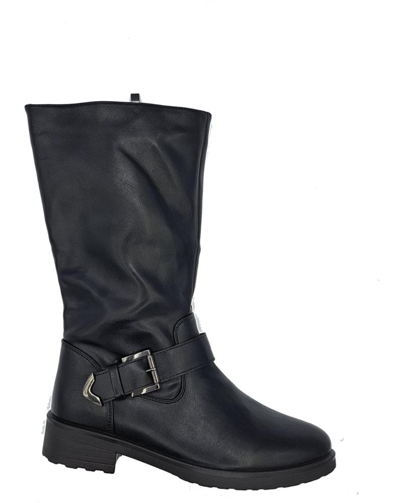 Botas de Mujer DAVINIA BOTA PLANA MUJER NEGRO