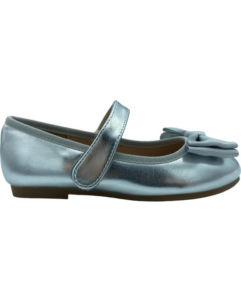 girl shoes CALZADOMANIA MANOLETINA NINA LAZO PLATA