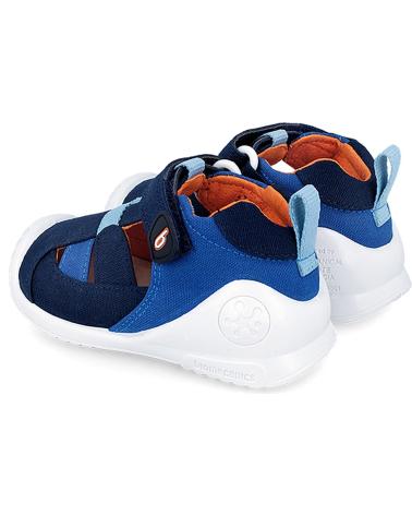 Sandálias de Menino biomecanics SANDALIA LONA PARA NINO 242186 COLOR AZUL AZUL MARINO