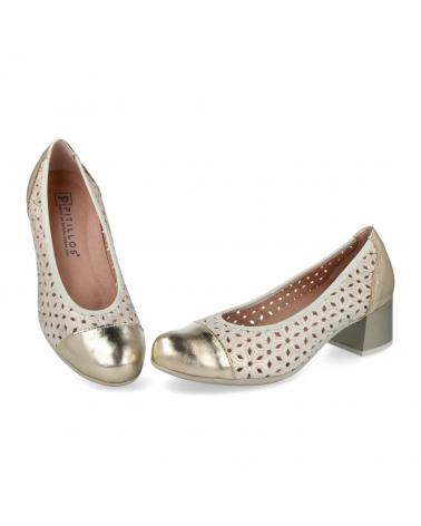 Zapatos de tacón de Mujer PITILLOS 6040 ZAPATOS TACON MUJER ORO