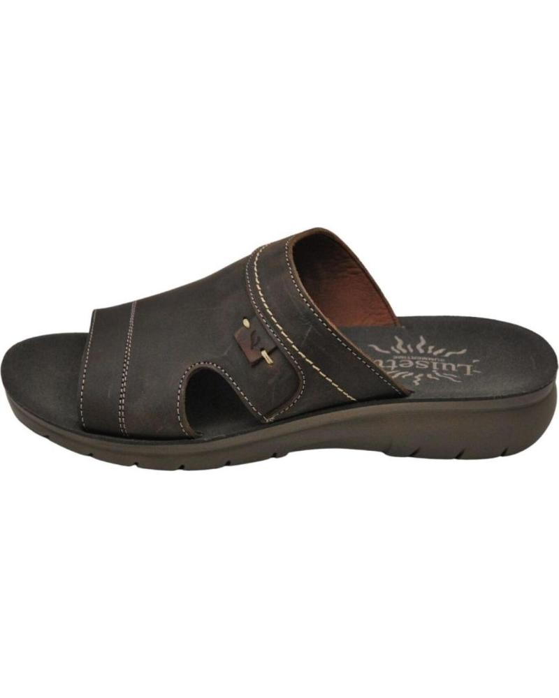 Zapatillas deporte für Herren luisetti 34100 SANDALIA DE PIEL DE HOMBRE CONFORT CAFE