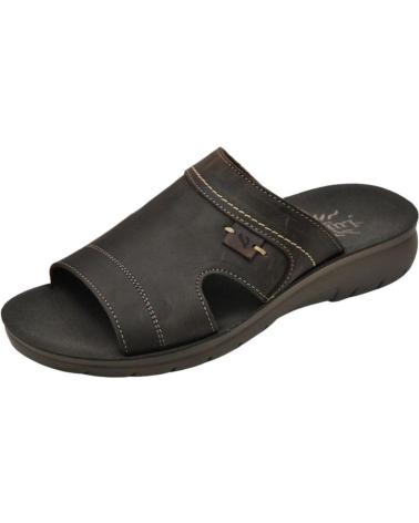 Zapatillas deporte für Herren luisetti 34100 SANDALIA DE PIEL DE HOMBRE CONFORT CAFE