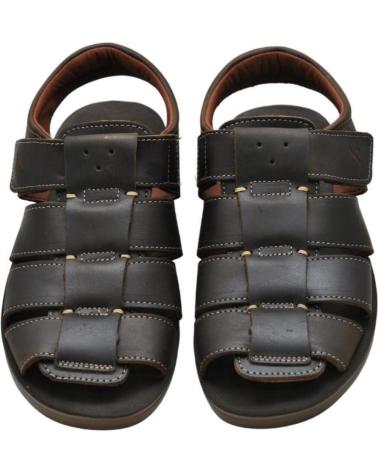 Zapatillas-Deporte-De-Hombre-LUISETTI-34105-SANDALIA-COMODA-DE-PIEL-HOMBRE-CAFE
