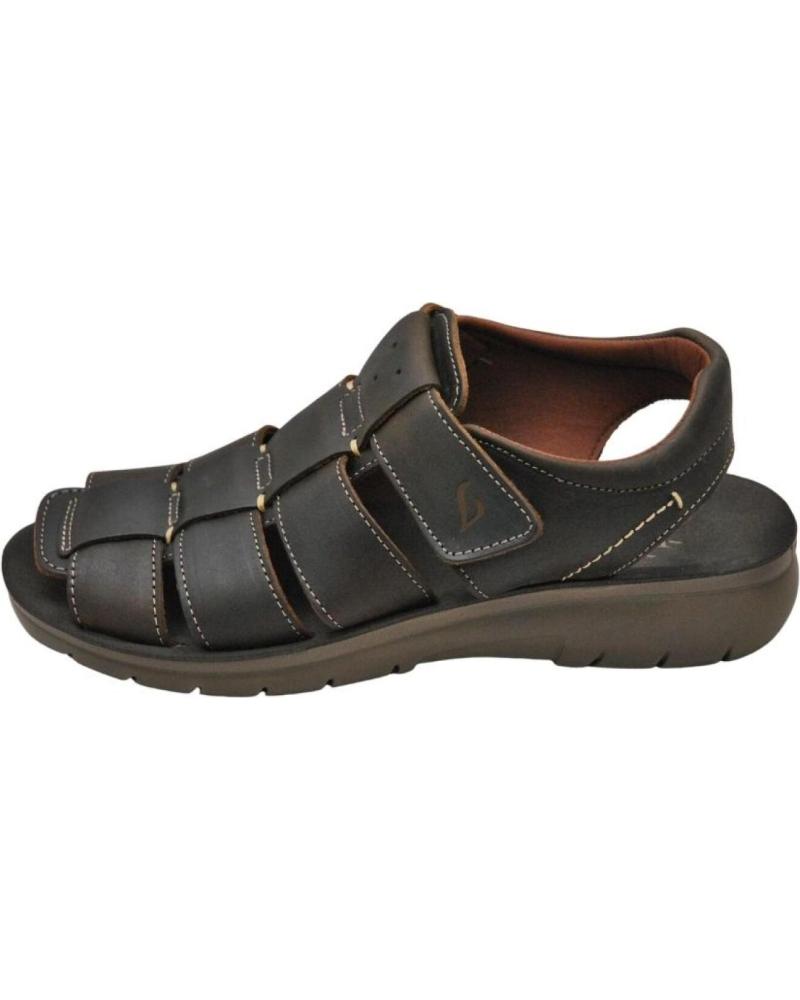 Zapatillas-Deporte-De-Hombre-LUISETTI-34105-SANDALIA-COMODA-DE-PIEL-HOMBRE-CAFE