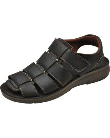 Zapatillas-Deporte-De-Hombre-LUISETTI-34105-SANDALIA-COMODA-DE-PIEL-HOMBRE-CAFE