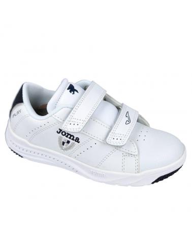 Esportes  de Menina e Menino JOMA PLAY JR 2122V ZAPATILLAS DEPORTIVAS NIÑO BLANCO - AZUL
