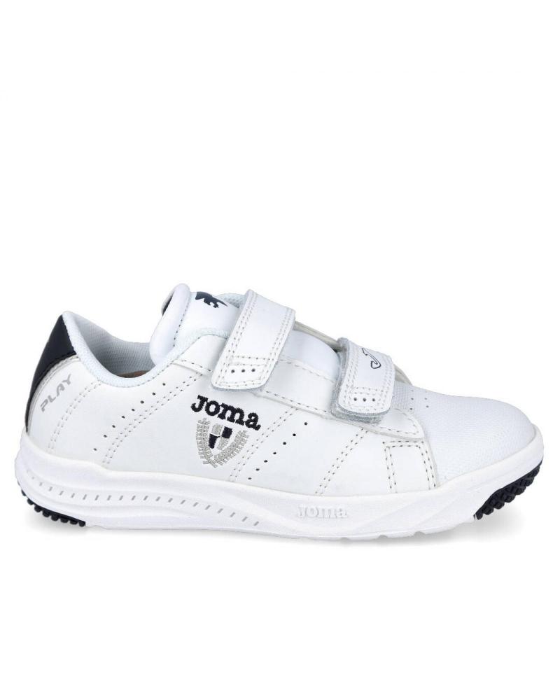 Esportes  de Menina e Menino JOMA PLAY JR 2122V ZAPATILLAS DEPORTIVAS NIÑO BLANCO - AZUL
