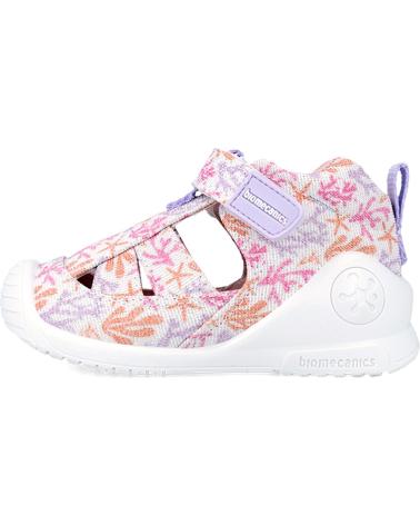 Sandali per Bambina BIOMECANICS SANDALIA LONA ESTAMPADO 242181-A BLANCO