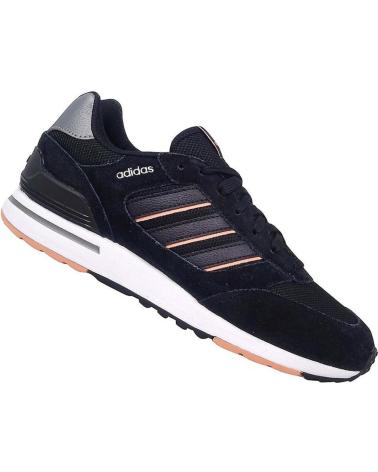 Deportivas de Mujer ADIDAS GV7299 ZAPATILLAS DE PIEL RUN 80S NEGRO
