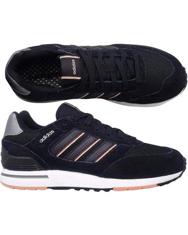 Deportivas de Mujer ADIDAS GV7299 ZAPATILLAS DE PIEL RUN 80S NEGRO