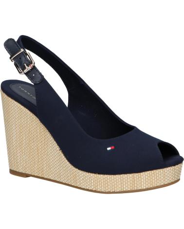 Sandalias de Mujer TOMMY HILFIGER FW0FW04789 ICONIC ELENA SLING BACK WEDGE DW6 SPACE BLUE