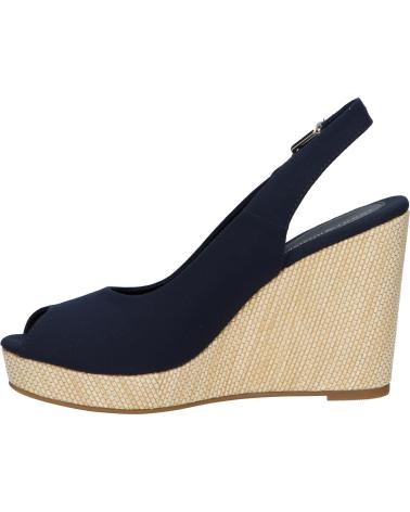 Sandalias de Mujer TOMMY HILFIGER FW0FW04789 ICONIC ELENA SLING BACK WEDGE DW6 SPACE BLUE