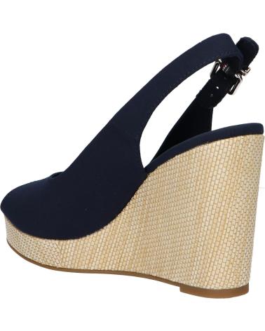 Sandalias de Mujer TOMMY HILFIGER FW0FW04789 ICONIC ELENA SLING BACK WEDGE DW6 SPACE BLUE