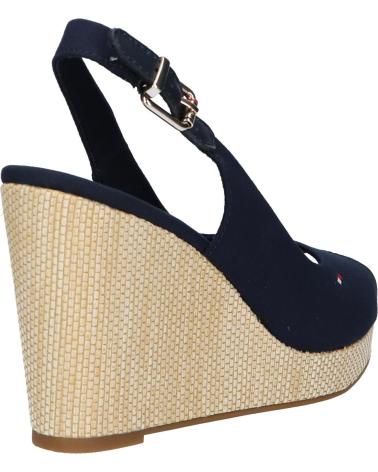 Sandalias de Mujer TOMMY HILFIGER FW0FW04789 ICONIC ELENA SLING BACK WEDGE DW6 SPACE BLUE