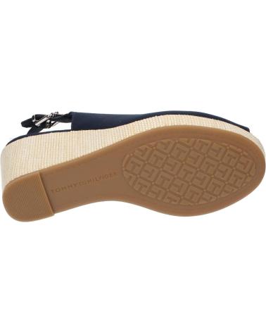 Sandalias de Mujer TOMMY HILFIGER FW0FW04789 ICONIC ELENA SLING BACK WEDGE DW6 SPACE BLUE