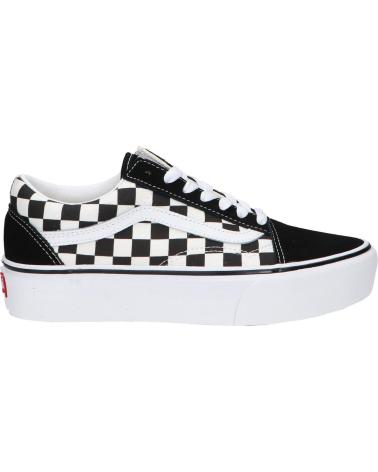 Deportivas de Mujer y Niña y Niño VANS OFF THE WALL VN0A3B3UHRK1 OLD SKOOL PLATFORM BLACK-TR WHITE