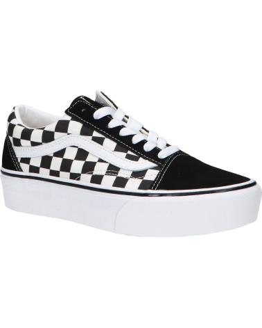 Deportivas de Mujer y Niña y Niño VANS OFF THE WALL VN0A3B3UHRK1 OLD SKOOL PLATFORM BLACK-TR WHITE