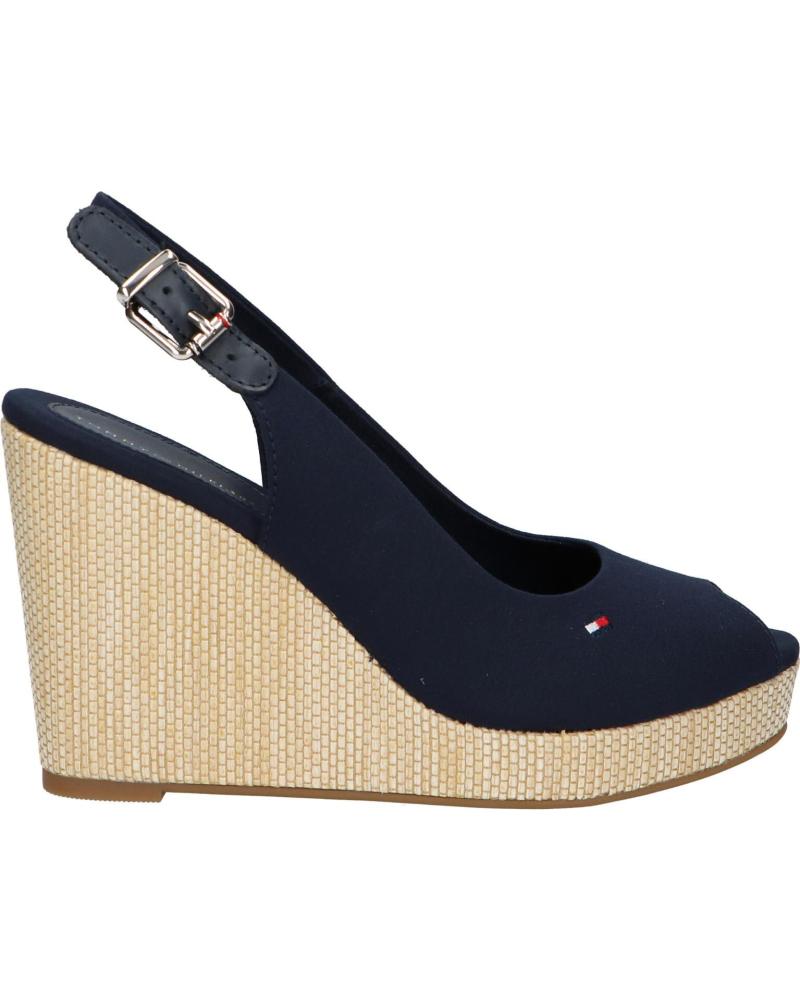 Sandalias de Mujer TOMMY HILFIGER FW0FW04789 ICONIC ELENA SLING BACK WEDGE DW6 SPACE BLUE