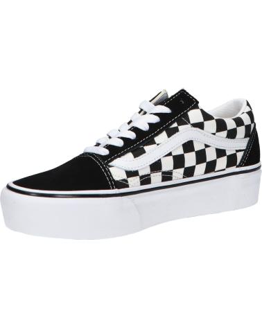 Deportivas de Mujer y Niña y Niño VANS OFF THE WALL VN0A3B3UHRK1 OLD SKOOL PLATFORM BLACK-TR WHITE