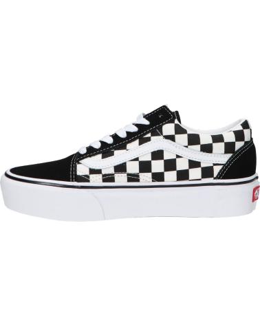 Deportivas de Mujer y Niña y Niño VANS OFF THE WALL VN0A3B3UHRK1 OLD SKOOL PLATFORM BLACK-TR WHITE