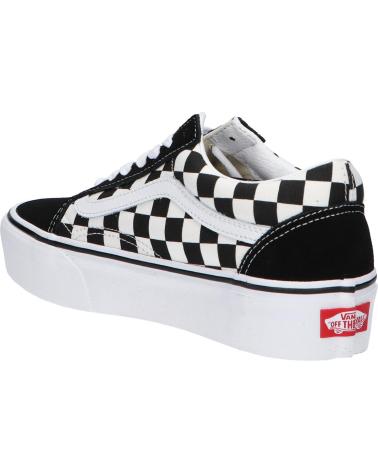 Deportivas de Mujer y Niña y Niño VANS OFF THE WALL VN0A3B3UHRK1 OLD SKOOL PLATFORM BLACK-TR WHITE