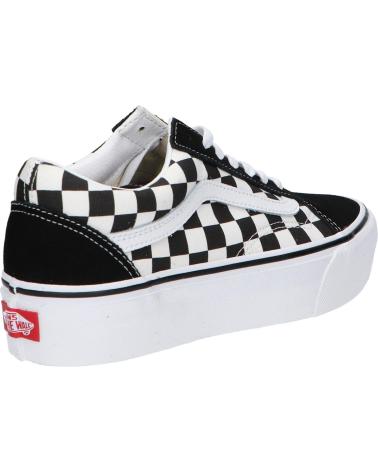 Deportivas de Mujer y Niña y Niño VANS OFF THE WALL VN0A3B3UHRK1 OLD SKOOL PLATFORM BLACK-TR WHITE