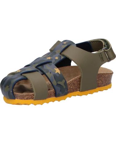 Sandalen für Junge GEOX B452QA 00454 B SANDAL CHALKI C3375 SAGE-OCHREYELLOW
