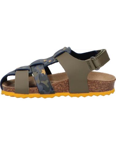 Sandalen für Junge GEOX B452QA 00454 B SANDAL CHALKI C3375 SAGE-OCHREYELLOW