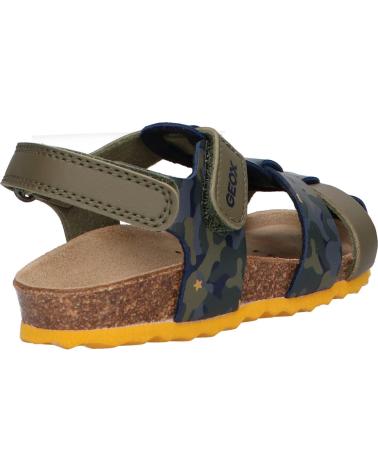 Sandalen für Junge GEOX B452QA 00454 B SANDAL CHALKI C3375 SAGE-OCHREYELLOW