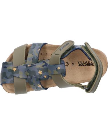 Sandalen für Junge GEOX B452QA 00454 B SANDAL CHALKI C3375 SAGE-OCHREYELLOW