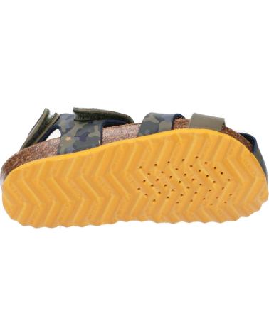 Sandalen für Junge GEOX B452QA 00454 B SANDAL CHALKI C3375 SAGE-OCHREYELLOW