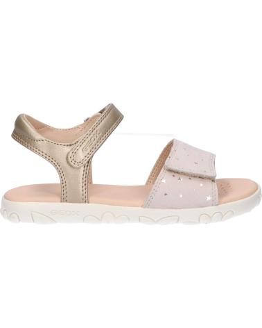 Sandálias de Menina GEOX J028ZA 007NF J SANDAL HAITI C0208 PLATINIUM-BEIGE
