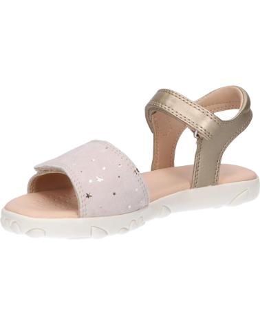 Sandálias de Menina GEOX J028ZA 007NF J SANDAL HAITI C0208 PLATINIUM-BEIGE
