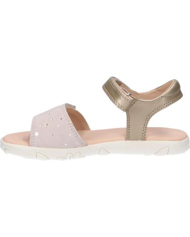 Sandálias de Menina GEOX J028ZA 007NF J SANDAL HAITI C0208 PLATINIUM-BEIGE