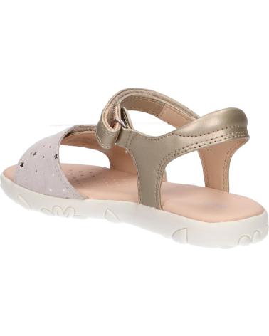 Sandálias de Menina GEOX J028ZA 007NF J SANDAL HAITI C0208 PLATINIUM-BEIGE
