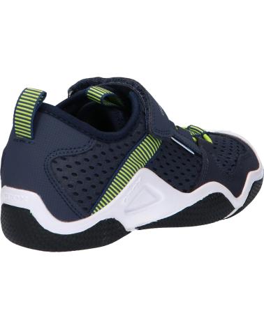 boy Trainers geox J3530A 01450 JR WADER C0749 NAVY-LIME