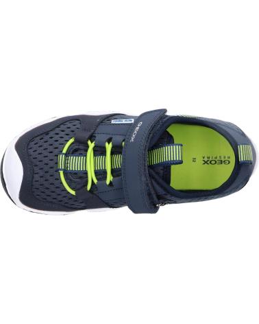 boy Trainers geox J3530A 01450 JR WADER C0749 NAVY-LIME