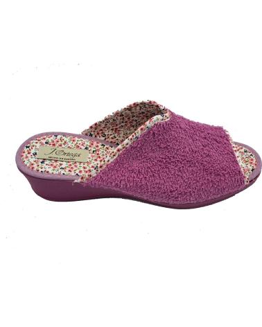 Calzado-De-Casa-De-Mujer--ZAPATILLA-DE-RIZO-ABIERTA-LILA