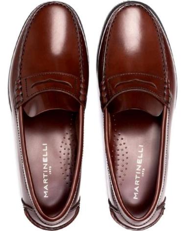 Mocasines de Hombre MARTINELLI ZAPATOS CASTELLANOS CON ANTIFAZ CUERO TAN