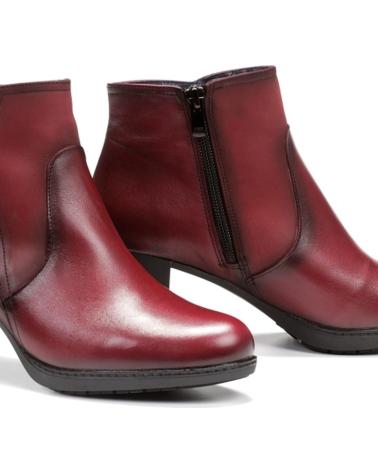 Botines de Mujer DORKING BOTAS EN PIEL BURDEOS CASUAL SUGAR-NOBUK PICOTA-OPERA