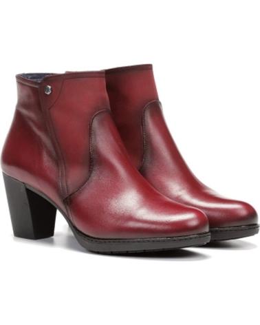 Botines de Mujer DORKING BOTAS EN PIEL BURDEOS CASUAL SUGAR-NOBUK PICOTA-OPERA
