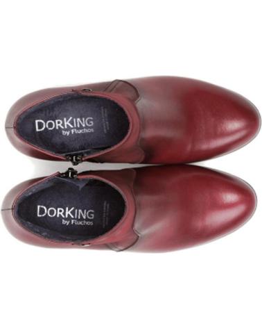 Botines de Mujer DORKING BOTAS EN PIEL BURDEOS CASUAL SUGAR-NOBUK PICOTA-OPERA
